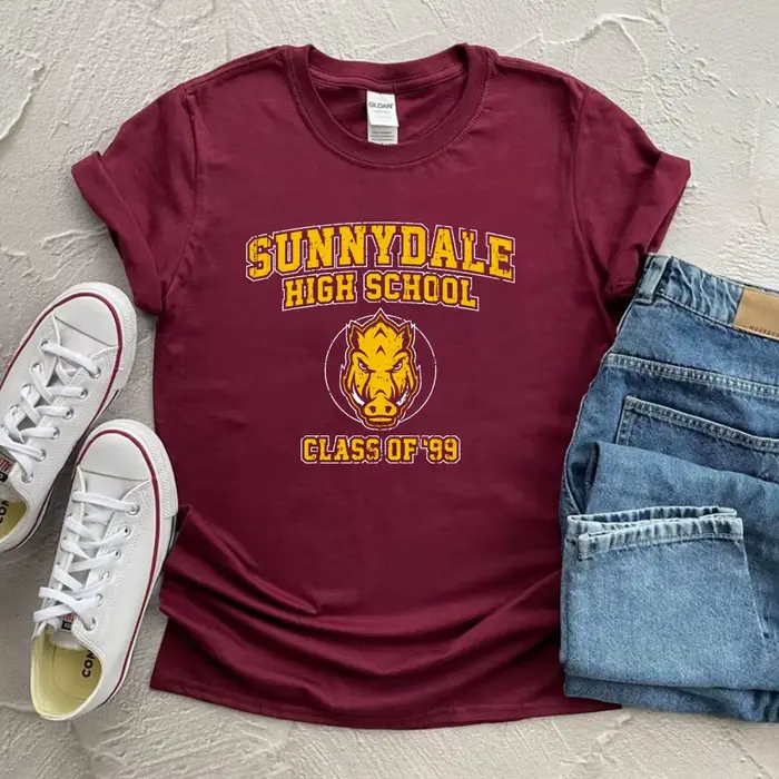 Sunnydale-T-shirt à manches courtes unisexe