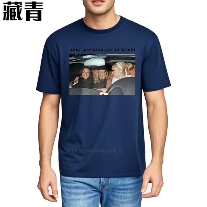 Hommes haut décontracté essentiel Teeshirts rendre l'amérique grande à nouveau Photo adulte coton t-shirt à la mode couleur unie t-shirt décontracté