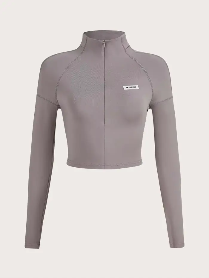 Haut à manches longues pour femmes, coupe cintrée, Style sportif européen et américain, vêtements dé