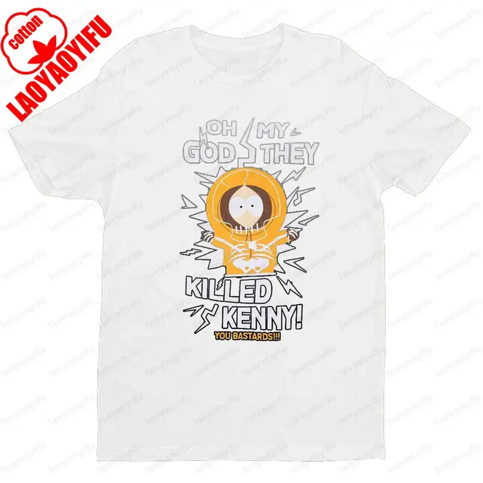 South Park Theme Series Hommes T-Shirt Hommes Femmes Universel Mode Décontracté Col rond T-Shirt Noi