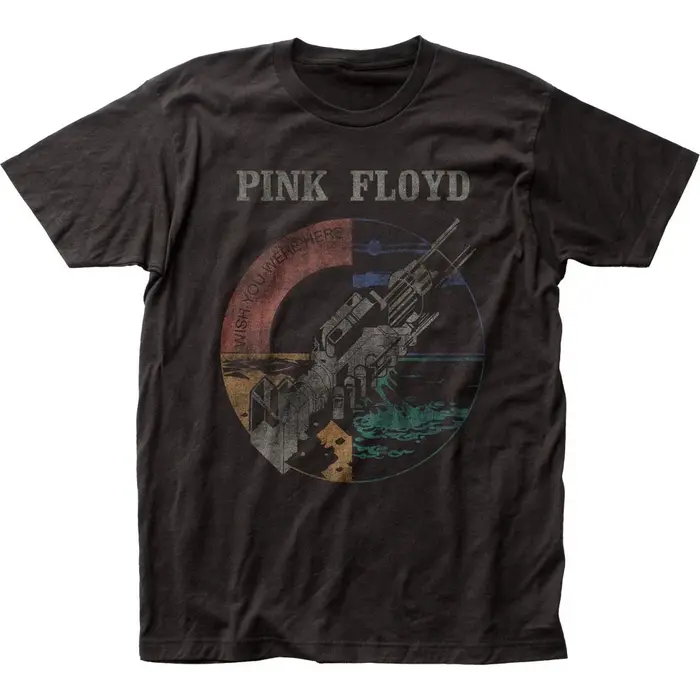 T-shirt classique pour hommes Pink Floyd Wish You Were Here, groupe de rock, pour fans, décontracté,