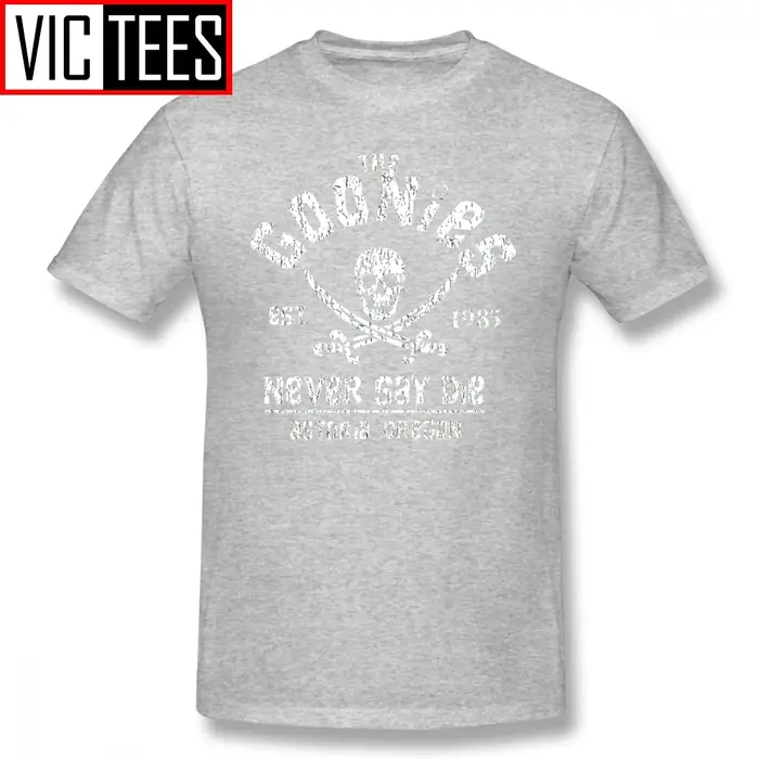 T-Shirt graphique Goonies pour hommes, 100% coton, amusant, pour la plage
