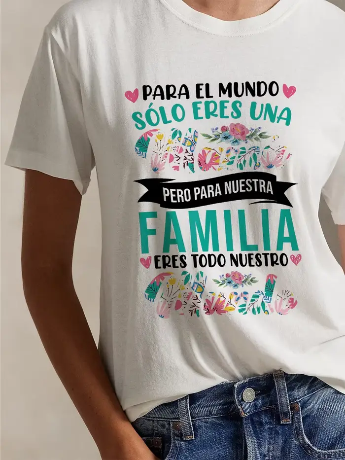 T-shirt graphique pour la fête des mères espagnole