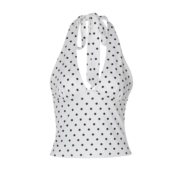 Crop Top à pois pour femme