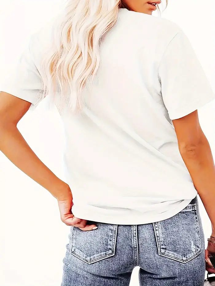 T-shirt à imprimé graphique Candy Crew pour femmes