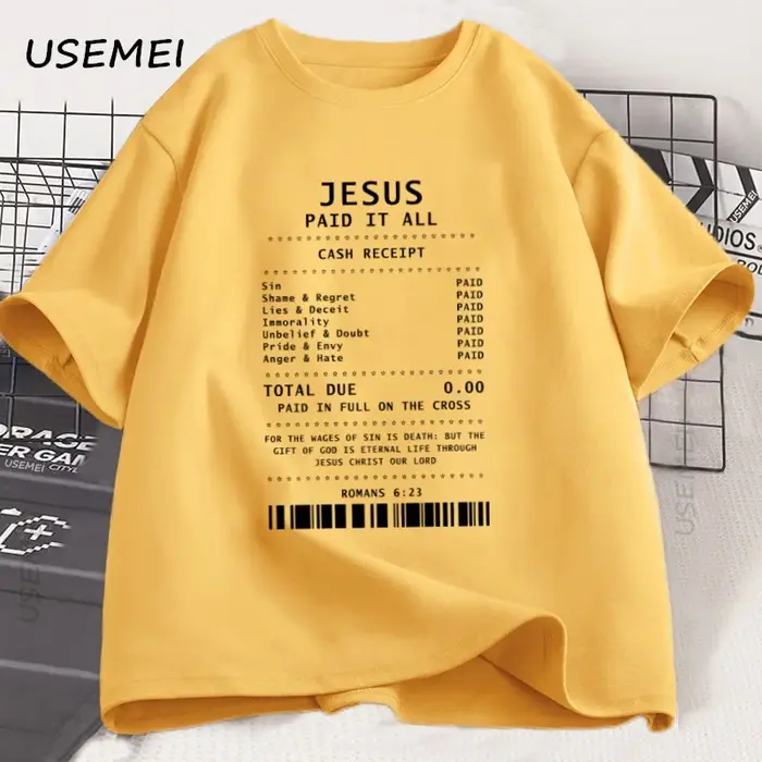Jésus payé tout T-Shirt chrétien