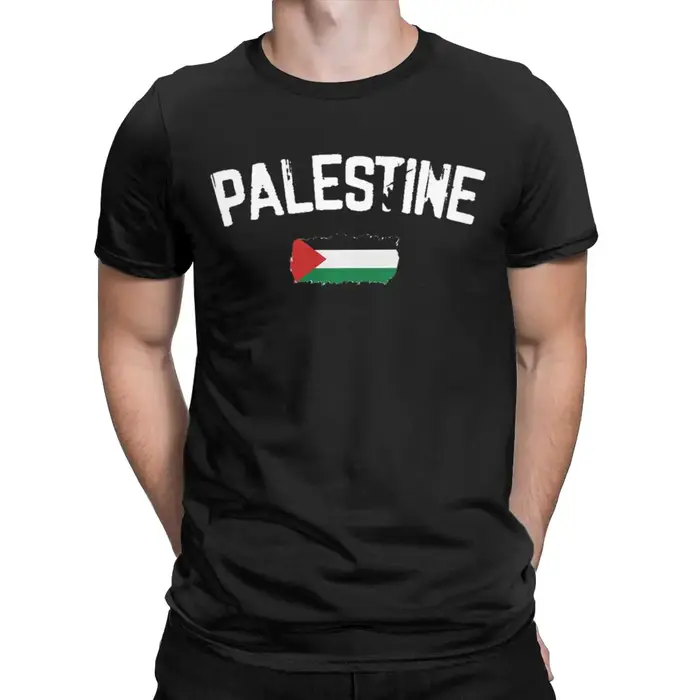 T-Shirt à Manches Courtes et Col Rond en Coton pour Homme