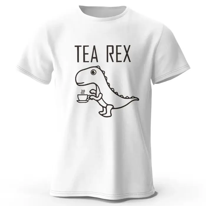 Tea-Rex T-shirt 100 % coton imprimé dinosaure