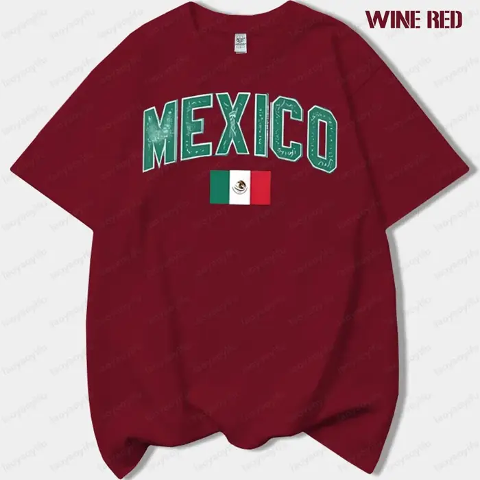 Jour de l'indépendance mexicain femme graphique t-shirts Viva mexique homme été haute qualité coton t-shirt mode décontracté extérieur hauts