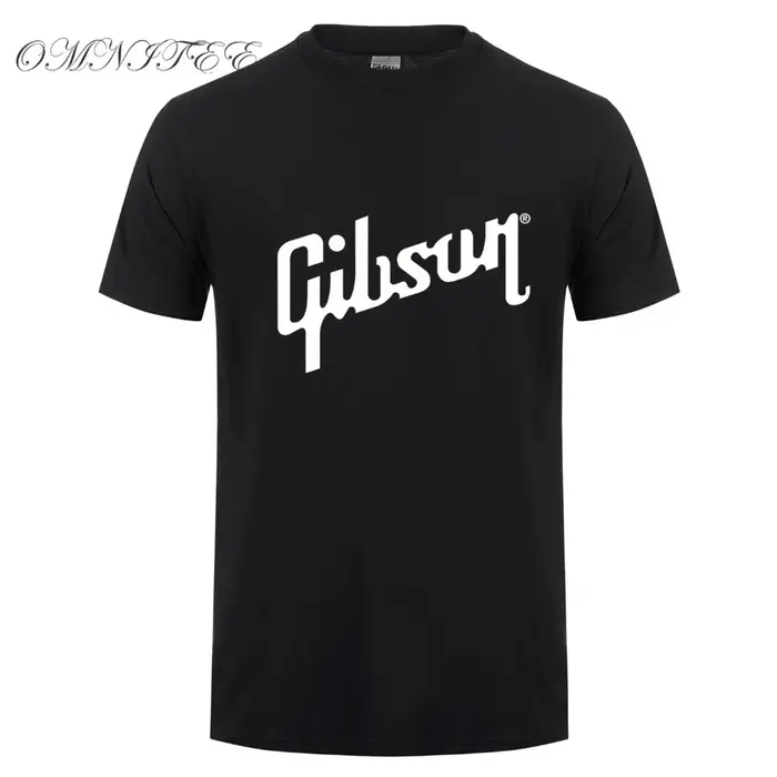 Été Nouveau Gibson T Shirts Hommes Coton O Cou T-Shirt Homme À Manches Courtes
