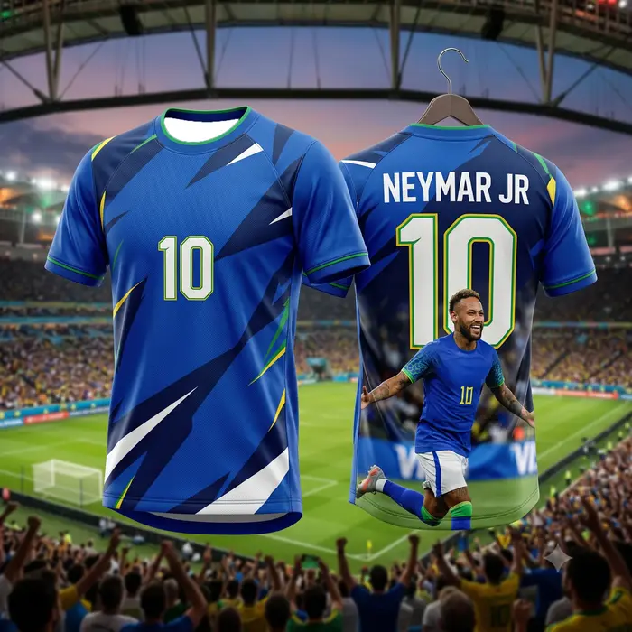 T-shirt de football du Brésil Neymar #