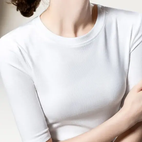 T-shirt femme à manches mi-longues