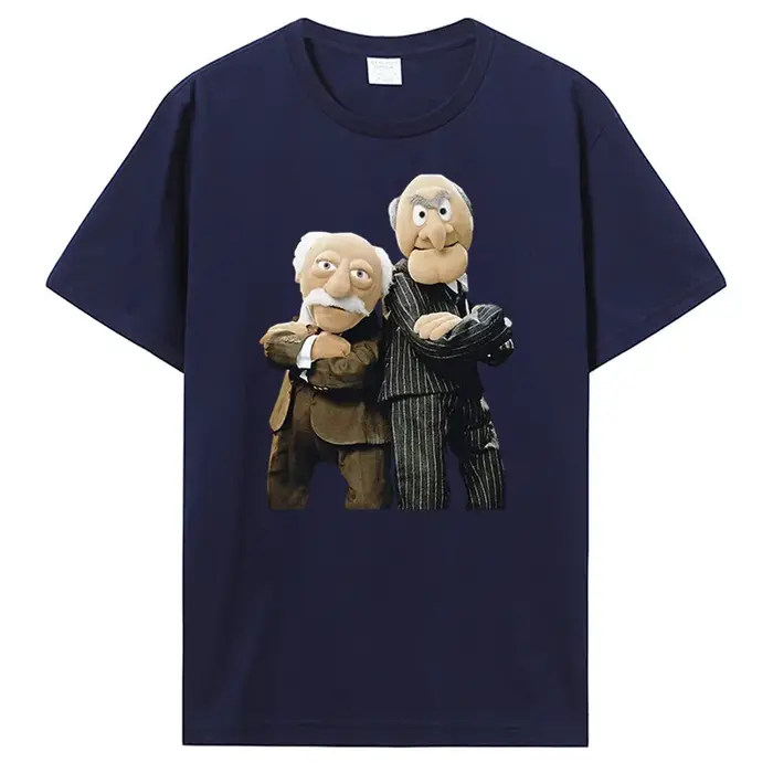 Statler et Waldorf T-Shirt noir vêtements mode 100% coton bonne qualité marque