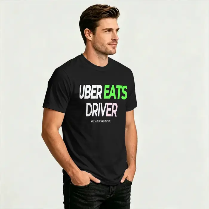 Humor U-uber Eats T-shirt de livraison pour hommes
