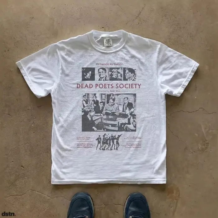 T-shirt du club des poètes morts | T-shirt à motif d'affiche de film