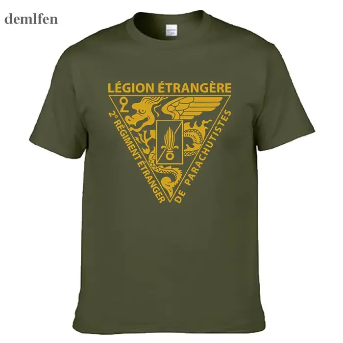 Nouvelle Légion étrangère française Forces spéciales armée de la guerre mondiale T-shirt Homme Camisetas hommes coton