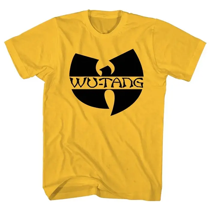 T-Shirt classique jaune du groupe de rap légendaire Wu Tang Band