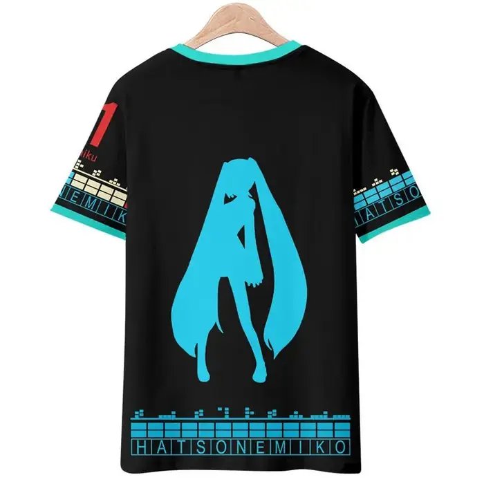 Hatsune Miku T-shirt dessin animé manches courtes pantalon ensemble