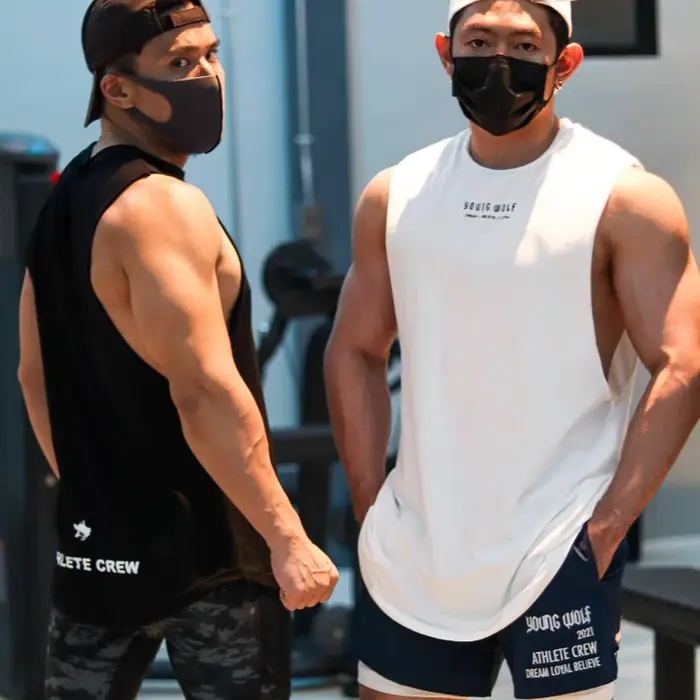 Débardeurs de fitness pour hommes à séchage rapide