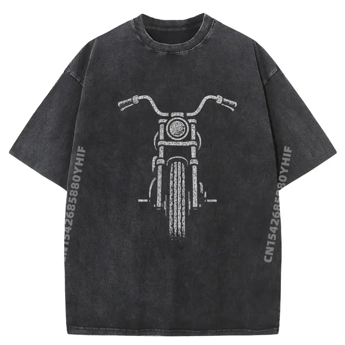 T-shirt graphique moto pour homme