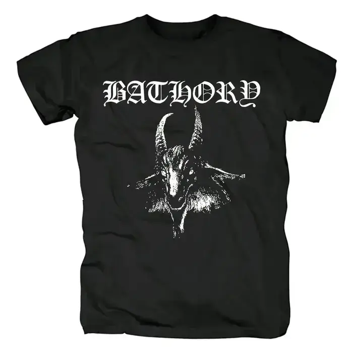 Bathory – T-shirt en coton noir pour hommes et femmes, 100% coton, de qualité, Hip-Hop, décontracté, Street Rock, Harajuku, classique, à manches courtes
