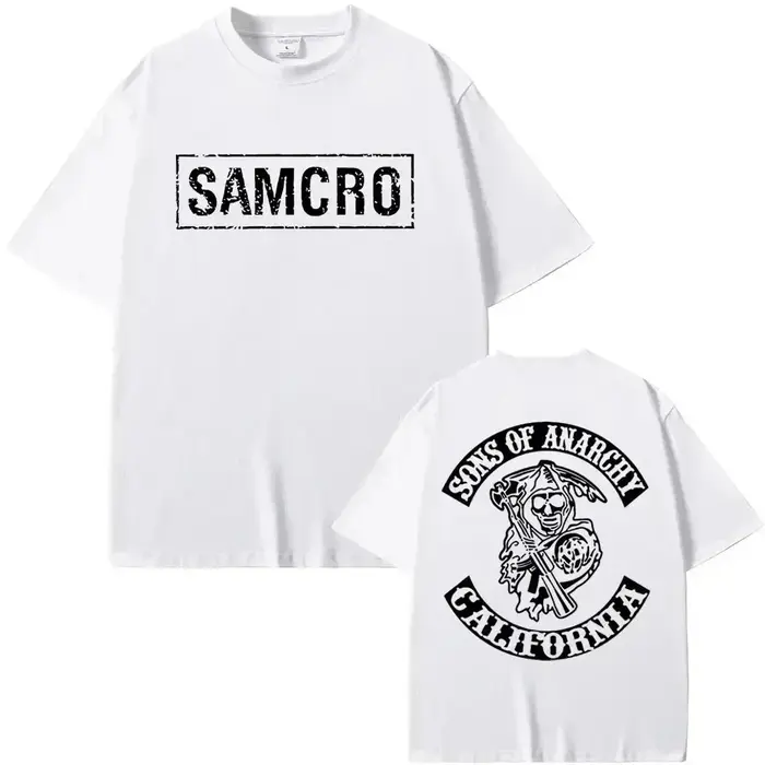 T-shirt Homme Femme Sons of Anarchy SAMCRO 2026 – Nouvelle Collection Luxe Grande Taille Décontracté