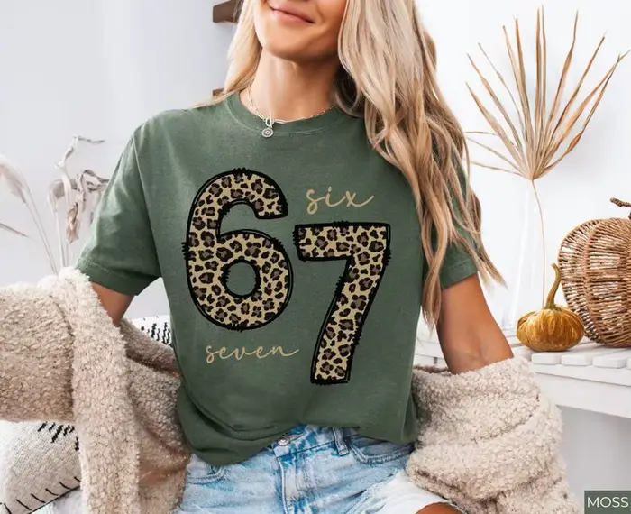6 7 Chemise Imprimée Six Seven Chemise, T-shirt 67 tendance