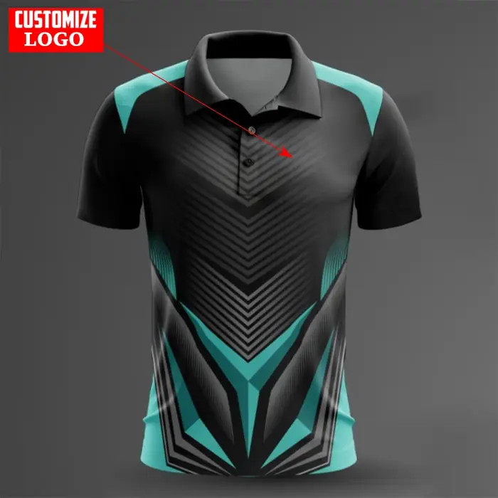 T-shirt Polo de Sport de Tennis de Table d'Extérieur pour Hommes