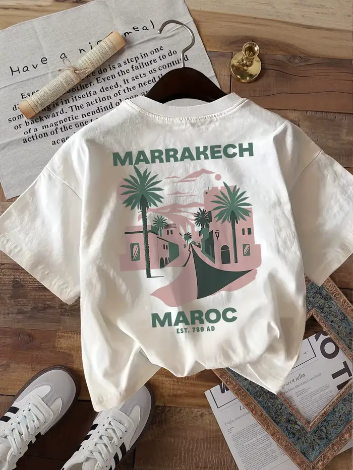 T-shirt Marrakech Maroc humoristique vintage