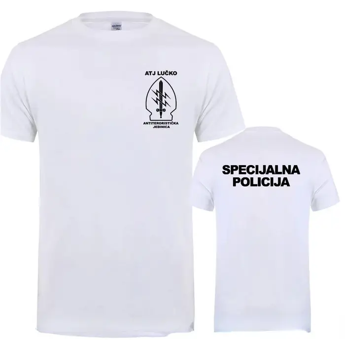 ATJ LUCKO-T-Shirt à Manches Courtes pour Homme, Décontracté, Patinage, Contre le Terrorisme, Unité de Force Spéciale, Été