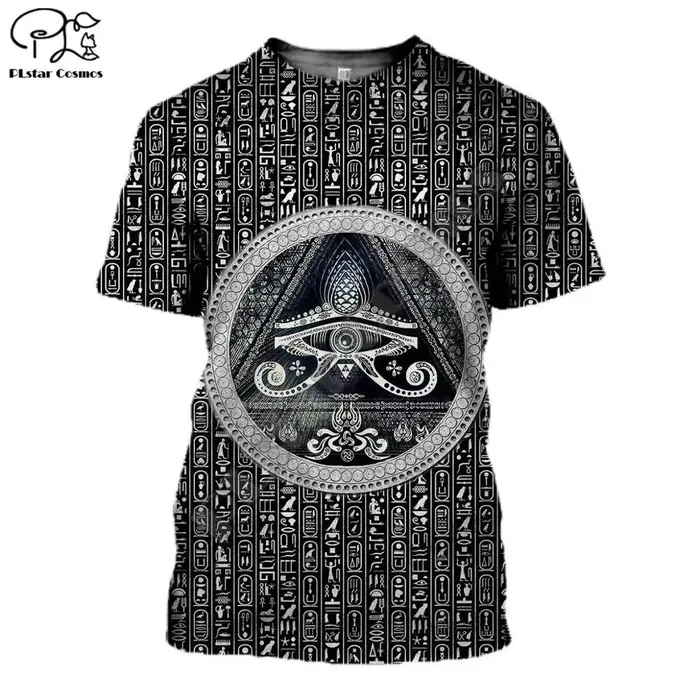 PLstar CosmosHorus ancien Horus dieu égyptien oeil d'egypte pharaon Anubis visage impression 3d T-sh