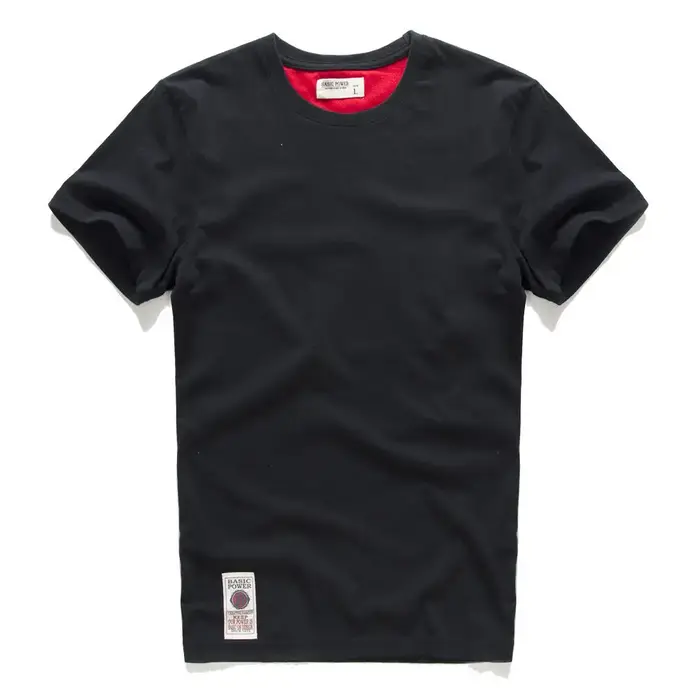 T-shirt manches courtes pour hommes, tissu doux et extensible, couleur Pure, été offre spéciale