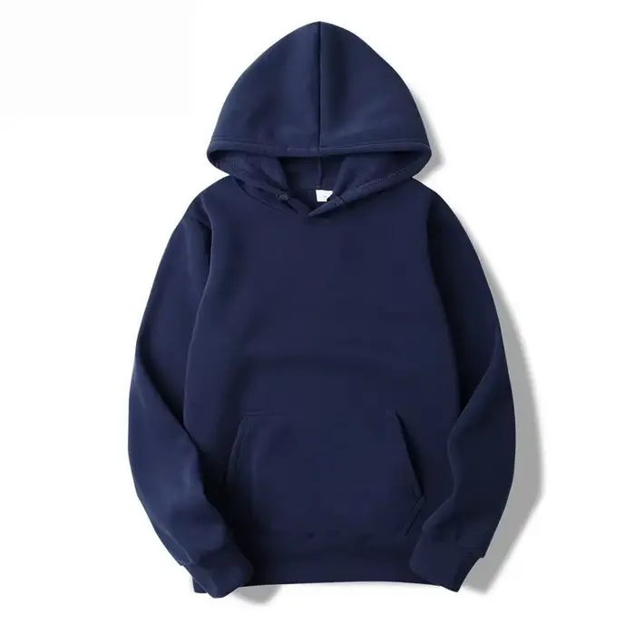 2025 sweat à capuche unisexe sweat-shirt de couleur unie pour hommes et femmes à manches longues pull de poche enfichable