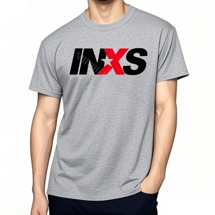 Teeshirts marque t-shirt décontracté confortable chemise à manches courtes Logo Inxs