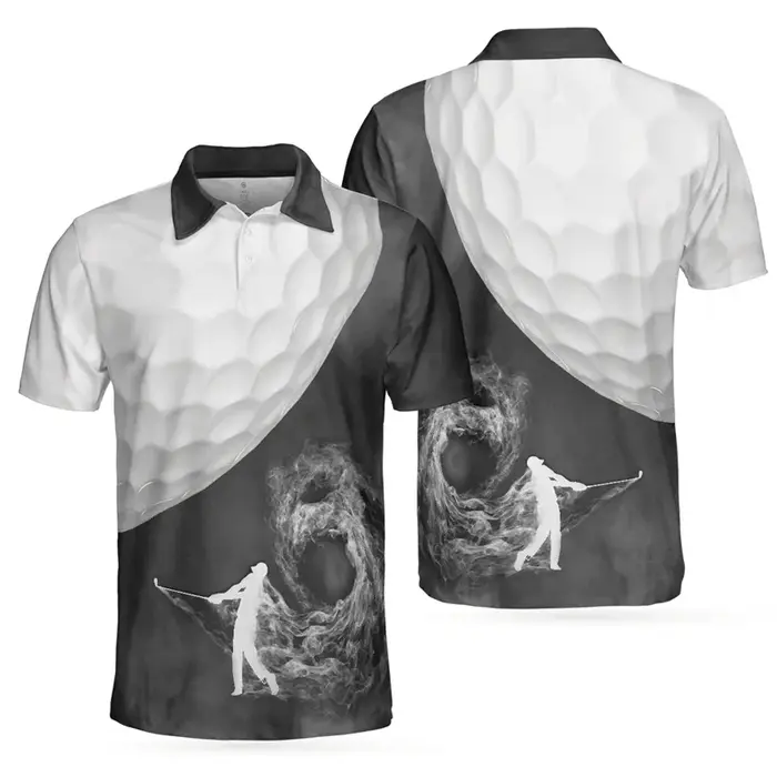 Polo de golf 3D Harajuku pour hommes