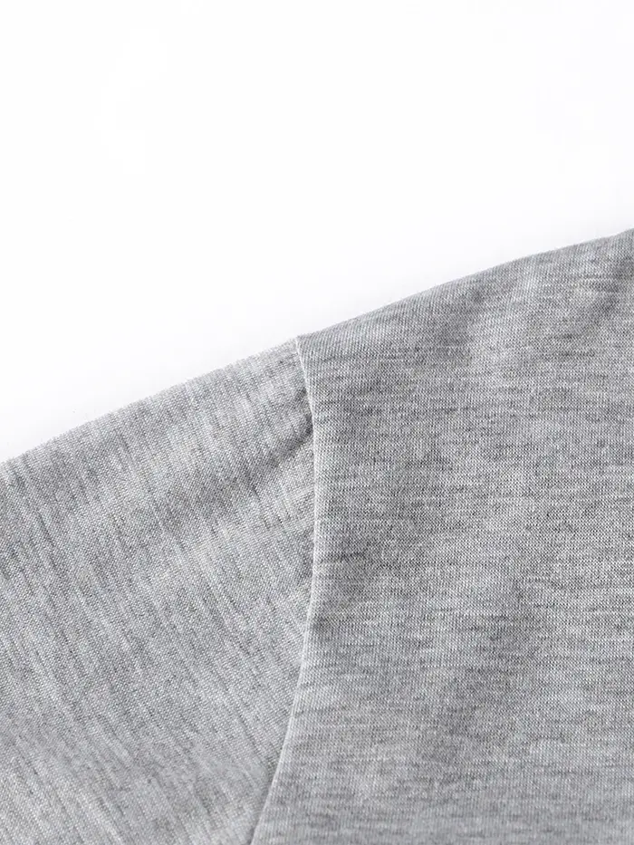 Gris couleur unie vêtements hommes t-shirts de haute qualité nouveau t-shirt été décontracté couverture en coton Hip