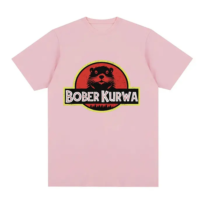 Bober Kurwa Bobr drôle Meme graphique T-shirt hommes femmes mode Hip Hop manches courtes T-shirts amples 100% coton