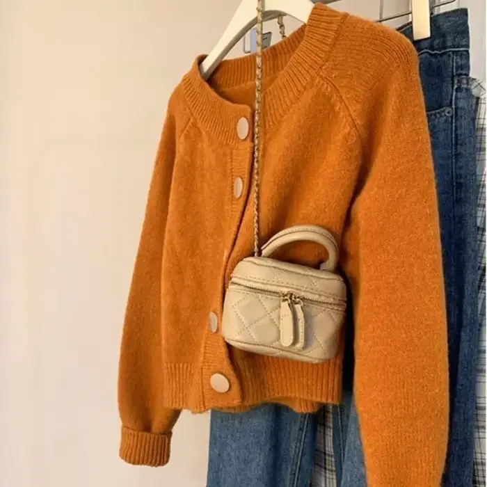 Cardigan tricoté à manches courtes pour femmes en automne et en hiver