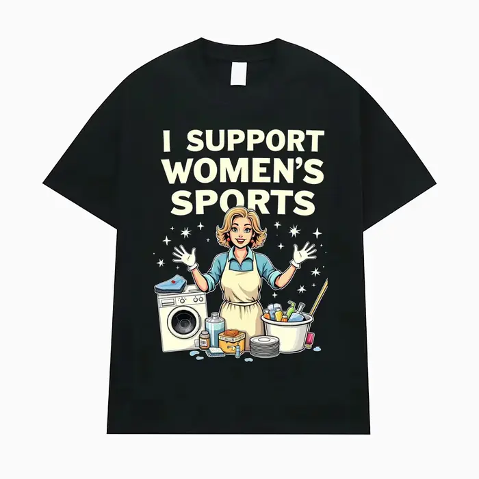 T-shirt humoristique et sarcastique « J'encourage les sports féminins » pour hommes et femmes