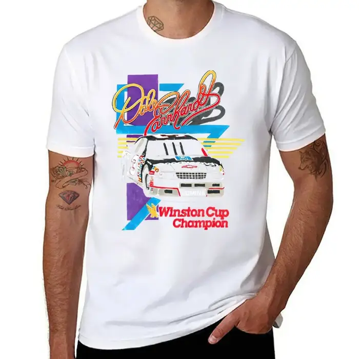 Dale Earnhardt T-shirt vintage décontracté pour hommes