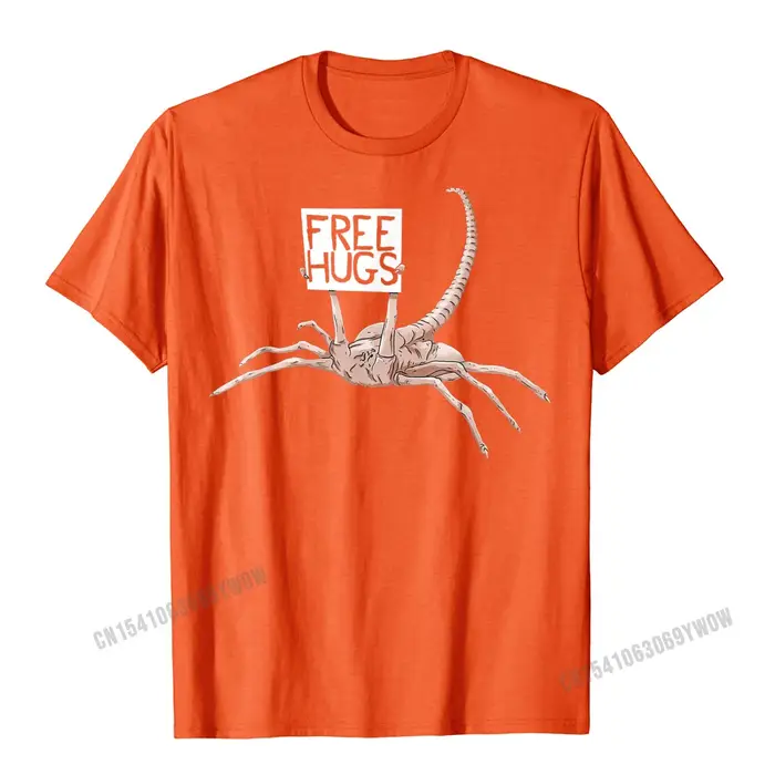 Câlins gratuits drôle Facehugger Aliens T-Shirt Harajuku coton