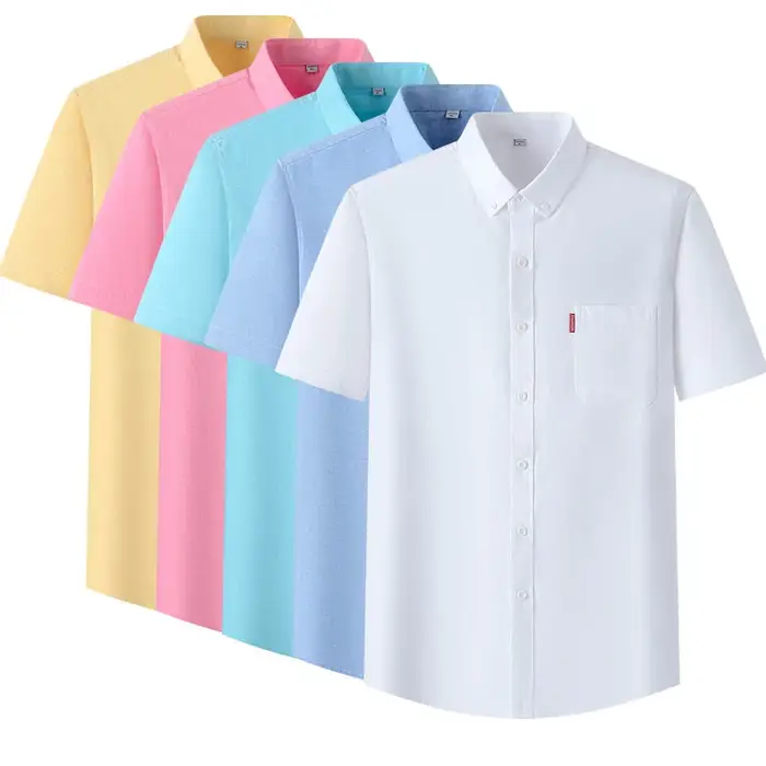 Chemises Oxford 100% coton pour hommes
