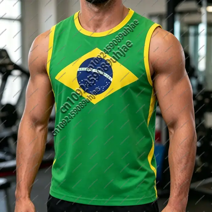 Débardeur de football américain style Brésil