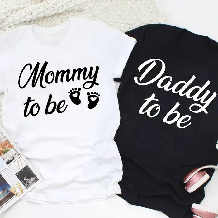 Maman et papa pour être T-shirts drôle mère père