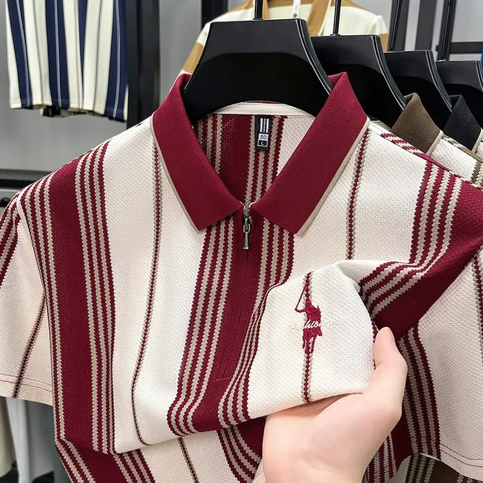 Polo à manches courtes avec col