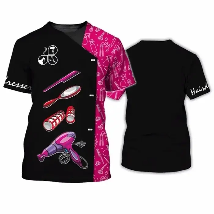 T-shirt à manches courtes et col rond pour femmes