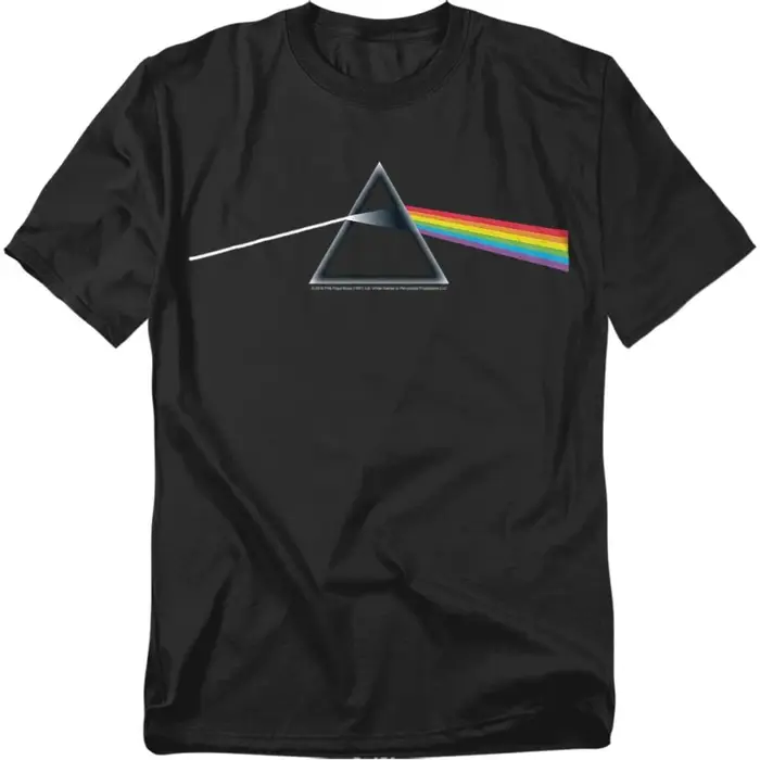 T-shirt vintage ample et décontracté pour femme, album Dark Side of The Moon de Pink Floyd, musique 