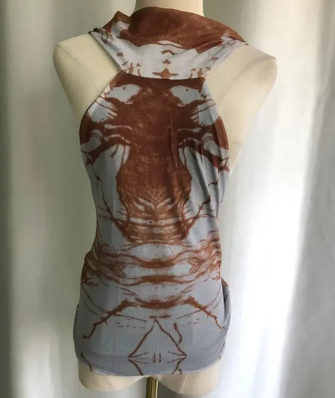 Y2k hauts débardeurs Sexy pour femmes Streetwear mode Camis cravate-teinture été sans manches haut court 2025 Ropa Mujer dos nu tunique gilet