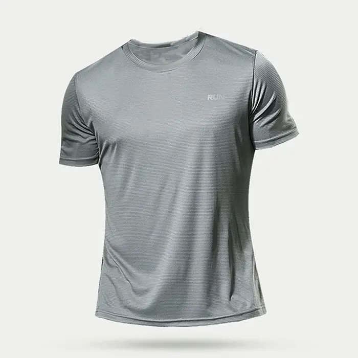 Été Sport Gym t-shirt hommes séchage rapide course musculation chemises hommes à manches courtes Fit