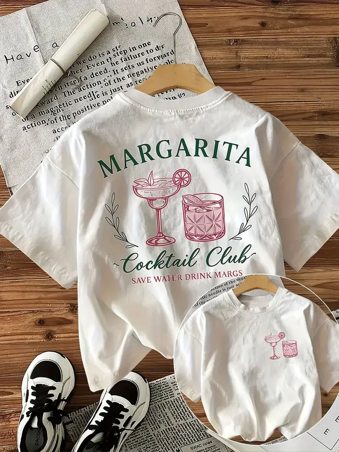 T-shirt pour femme Margarita Cocktail Club - Motif « Save Water Drink Margs »